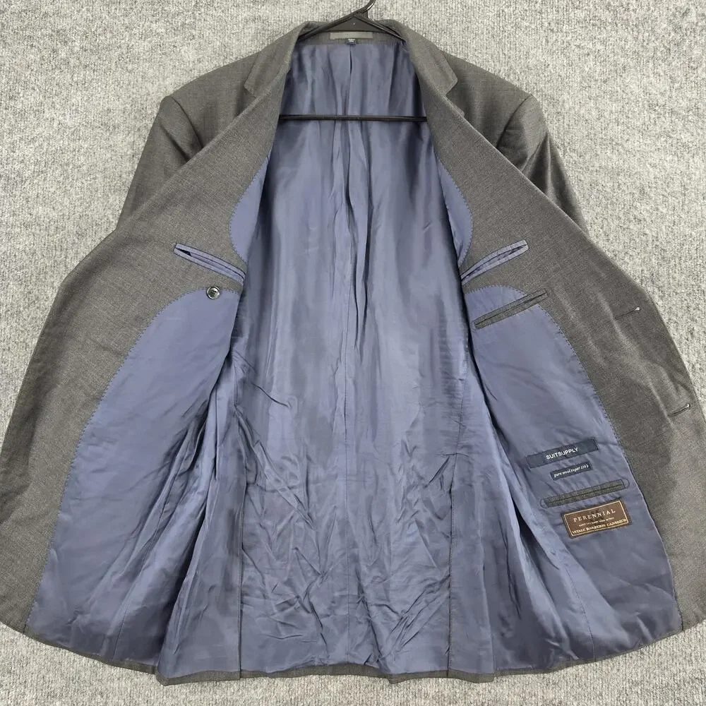 Suitsupply Blazer Men 34L Napoli Gray Wool Vitale Barberis Canonico Sport Coat